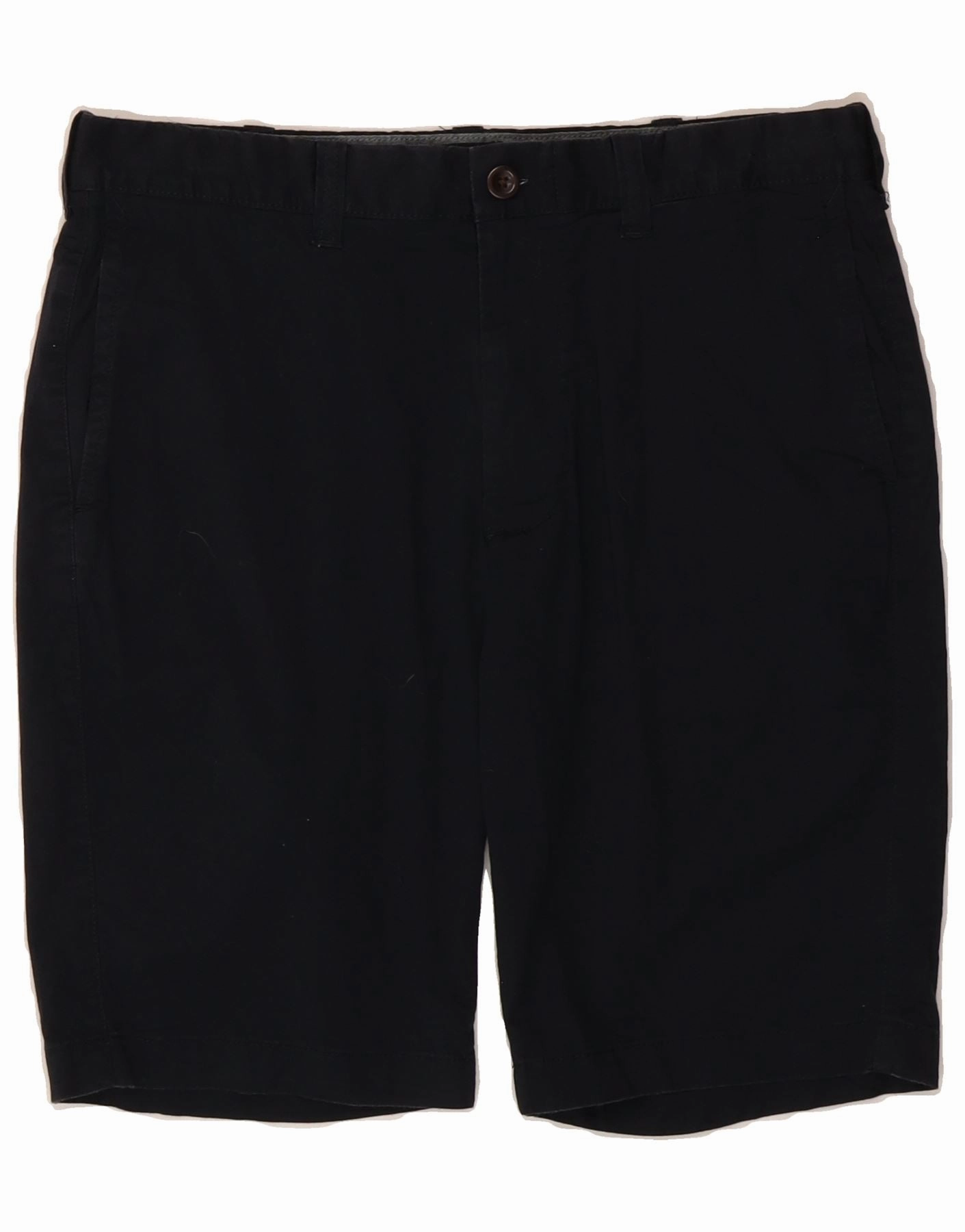 J. CREW Mens Chino Shorts W31 Medium Navy Blue Cotton Odor Resistant Coating