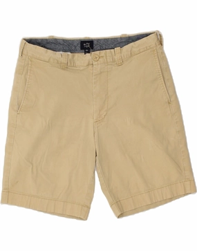 J. CREW Mens Chino Shorts W32 Medium Beige Cotton Cool Comfort