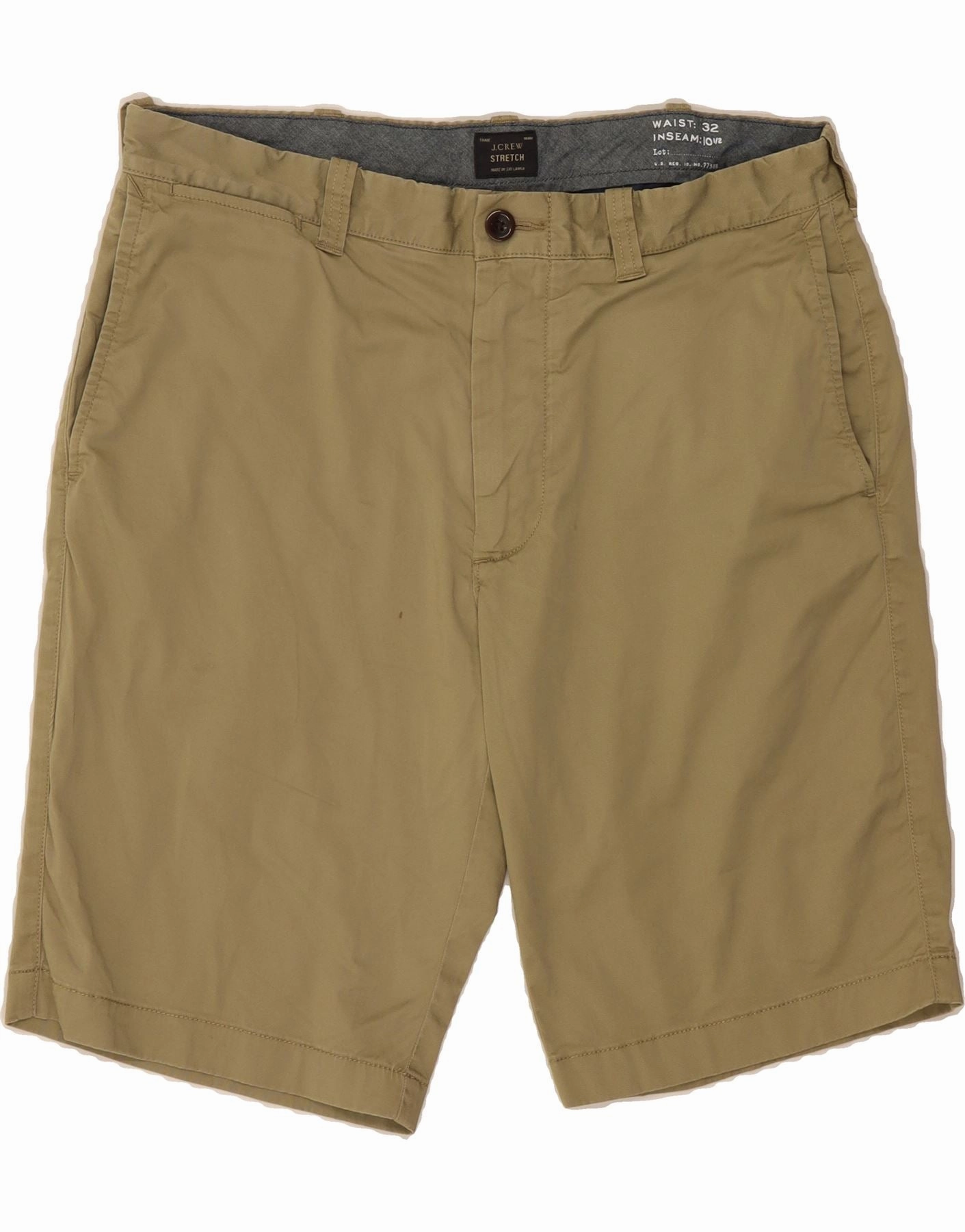Breezy Motion J. CREW Mens Chino Shorts W32 Medium Khaki Cotton