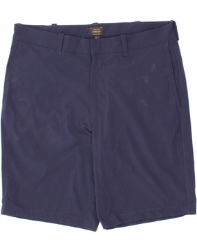 Quick Dry Fabric Sport Performance J. CREW Mens Chino Shorts W32 Medium Navy Blue Nylon