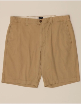 J. CREW Mens Chino Shorts W33 Medium Beige Cotton RipstopMaterial