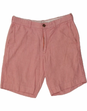 J. CREW Mens Chino Shorts W33 Medium Pink Cotton Travel Ready