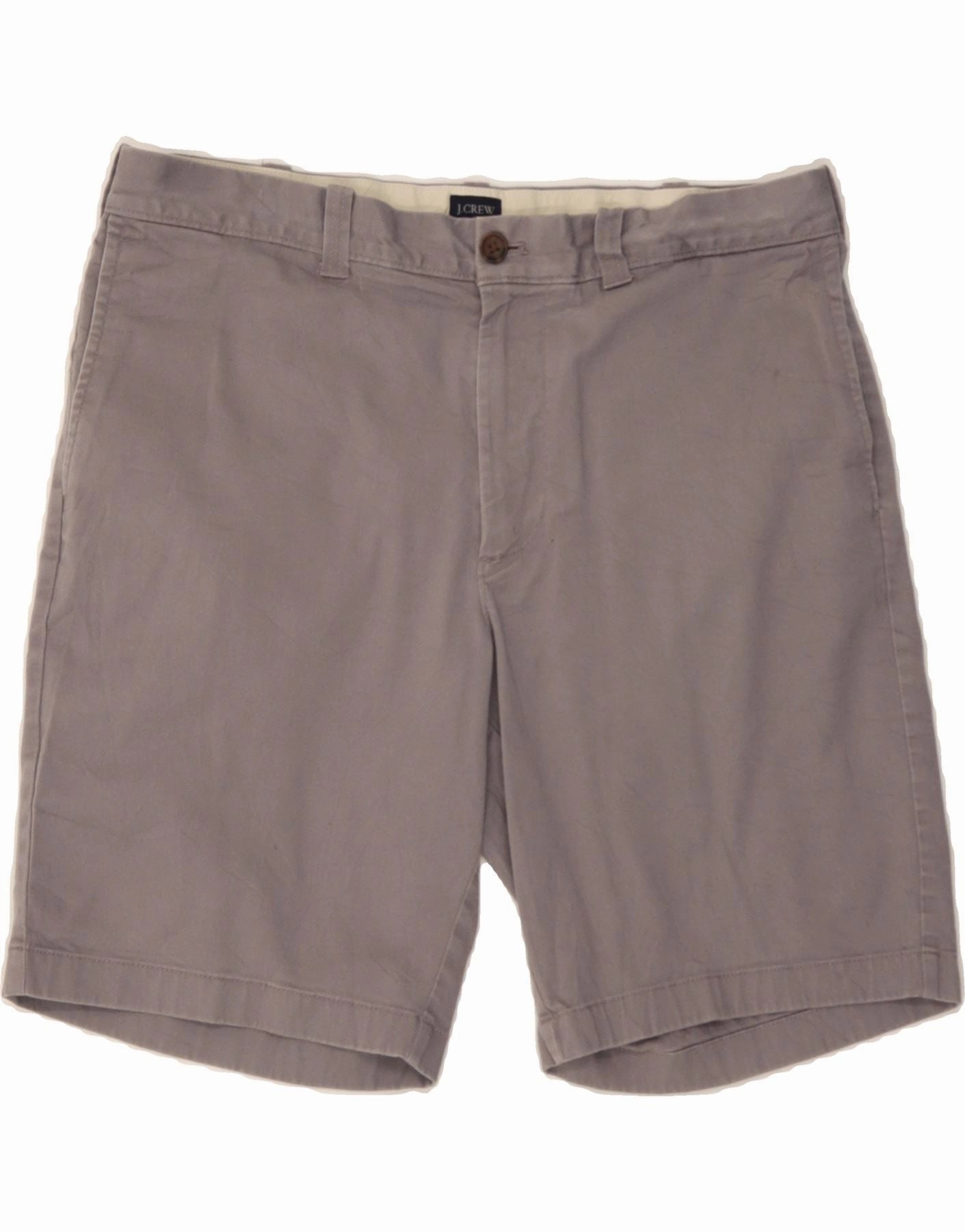 J. CREW Mens Chino Shorts W34 Large  Grey Cotton Business casual