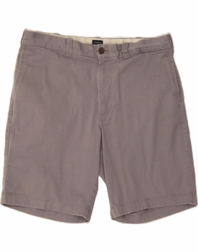 J. CREW Mens Chino Shorts W34 Large  Grey Cotton Business casual