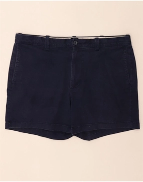 J. CREW Mens Chino Shorts W36 Large Navy Blue Cotton UV Protection