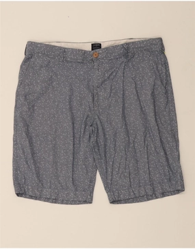 J. CREW Mens Chino Shorts W38 XL Grey Floral Cotton Birthday gift Reinforced Stress Points
