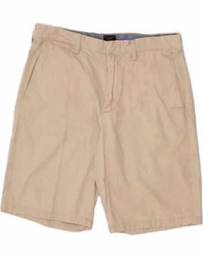 J. CREW Mens Club Chino Shorts W34 Large  Beige Casual Outfit Outdoor Ready Fit