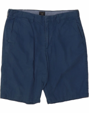 Outdoor Ready J. CREW Mens Club Chino Shorts W34 Large Navy Blue Cotton