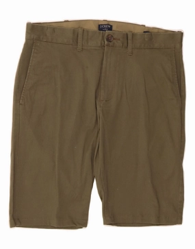 WrinkleFreeFabric Perfect Style J. CREW Mens Flex Slim Chino Shorts W29 Small Khaki Cotton