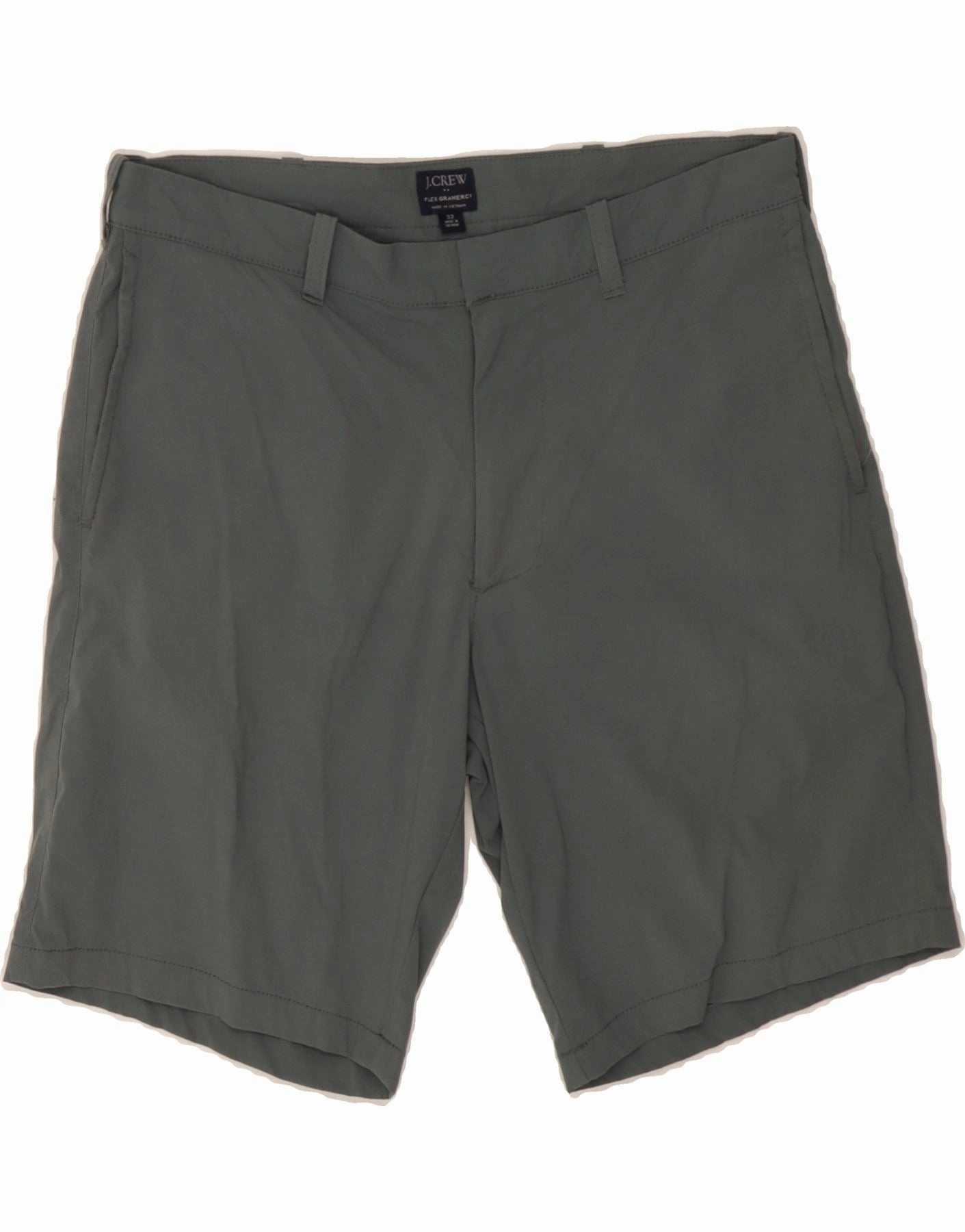 Eco Conscious Packaging J. CREW Mens Gramercy Chino Shorts W32 Medium Grey Nylon