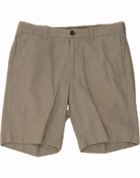 J. CREW Mens Gramercy Chino Shorts W33 Large Green Cotton clubbing attire