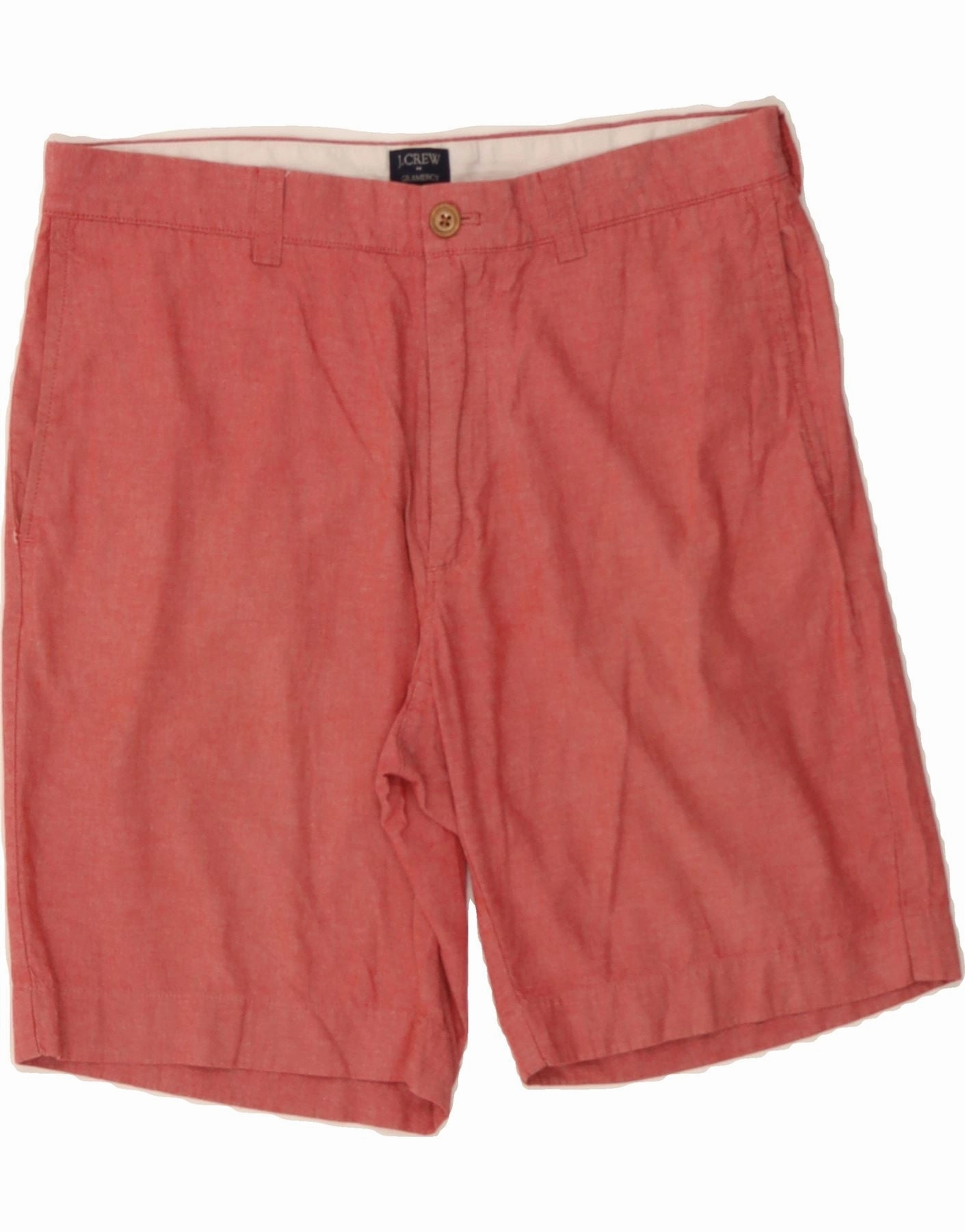 Denim shorts Chilly Weather J. CREW Mens Gramercy Chino Shorts W33 Medium Red Cotton