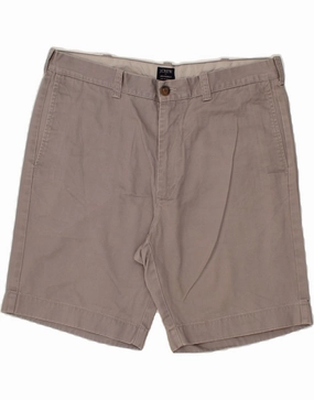 rayon fabric J. CREW Mens Gramercy Chino Shorts W35 Large Grey Cotton