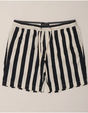 Relax Mode Functional Fit J. CREW Mens Mercantile Flex Chino Shorts Medium W32  Black Striped Cotton