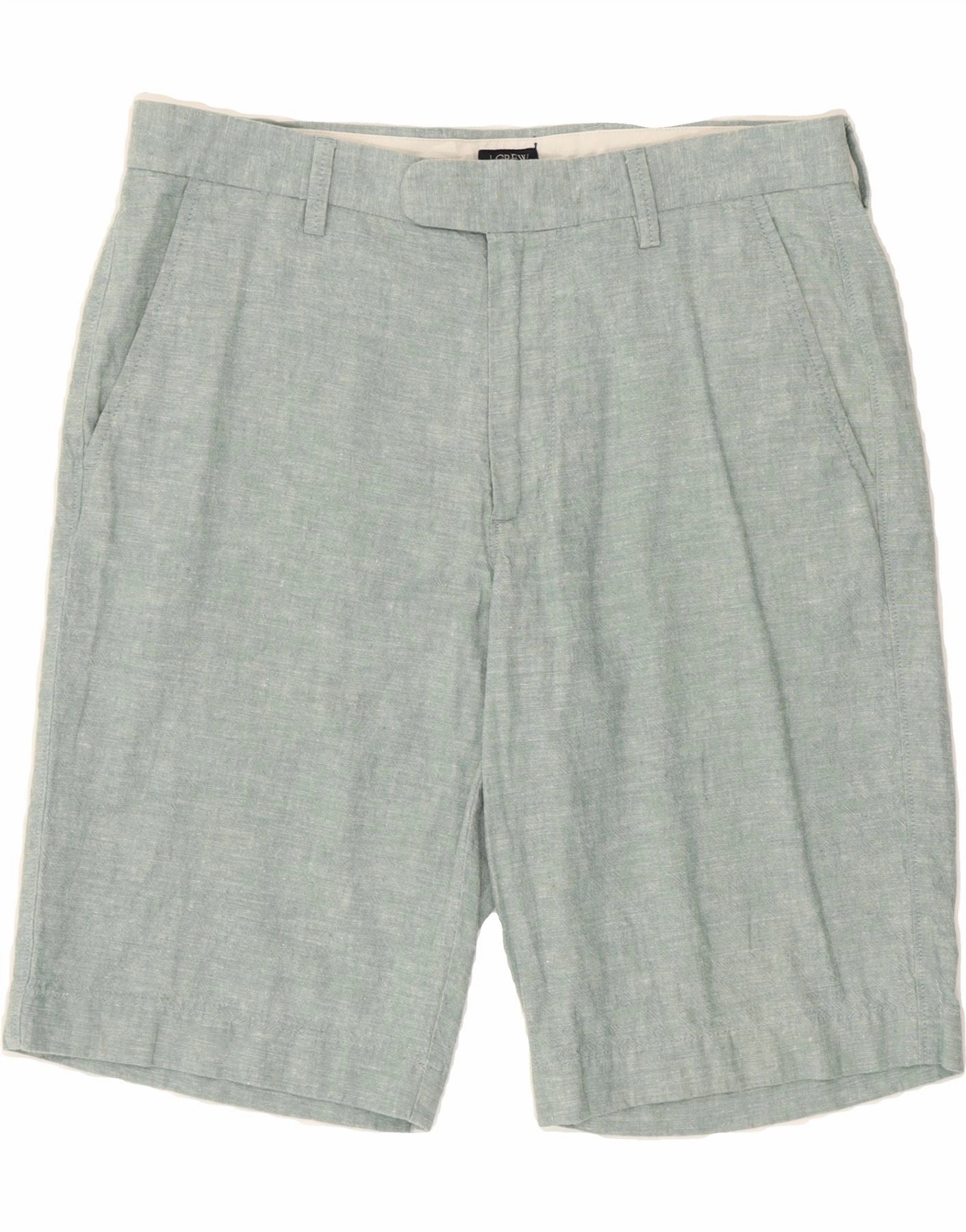 Sport Flex Wear J. CREW Mens Rivington Chino Shorts W31 Medium  Blue Flecked Linen