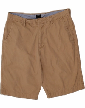 J. CREW Mens Rivington Chino Shorts W32 Medium  Beige Cotton Airy Feel