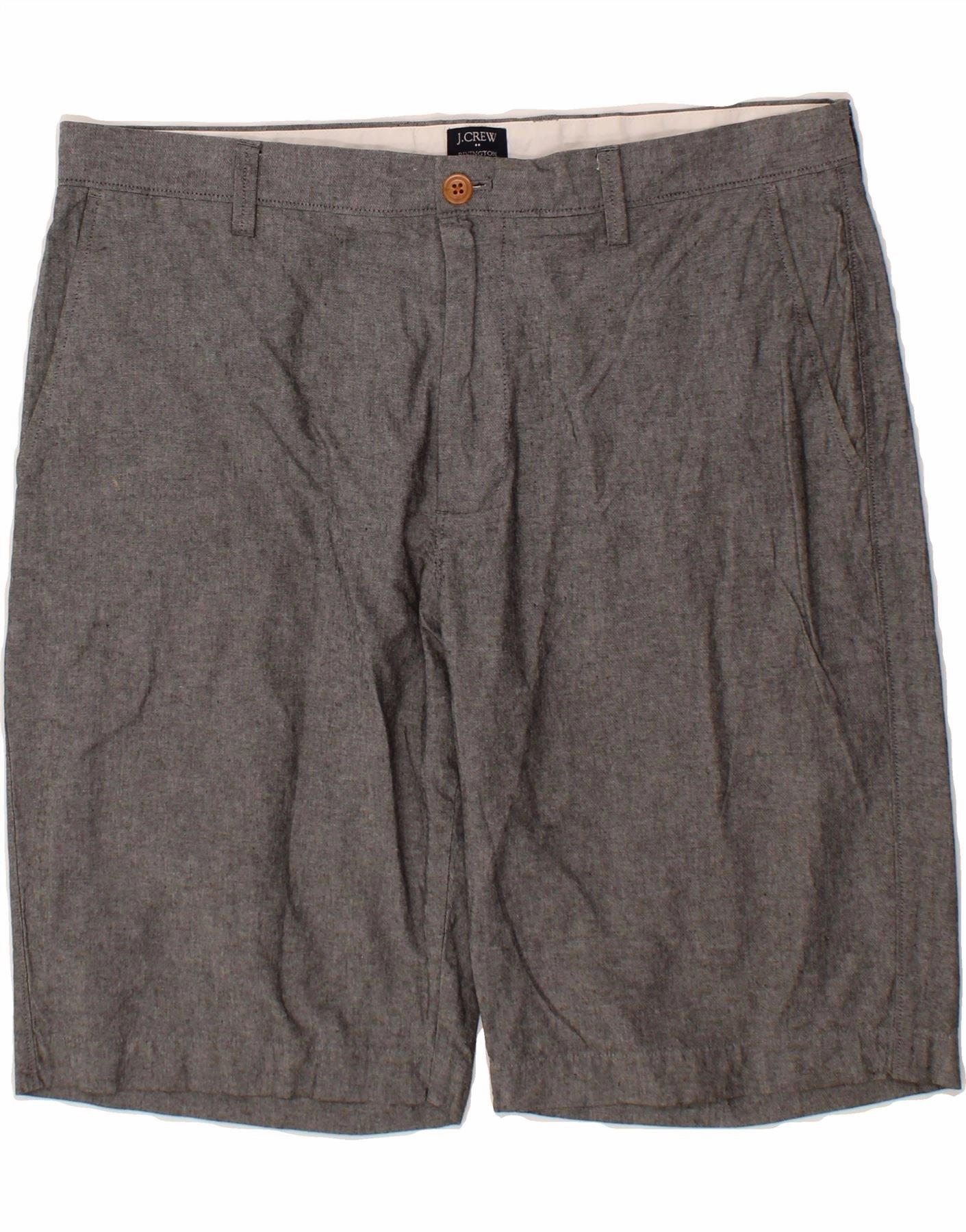 Tagless label Classic Shorts J. CREW Mens Rivington Chino Shorts W36 Large  Grey Cotton