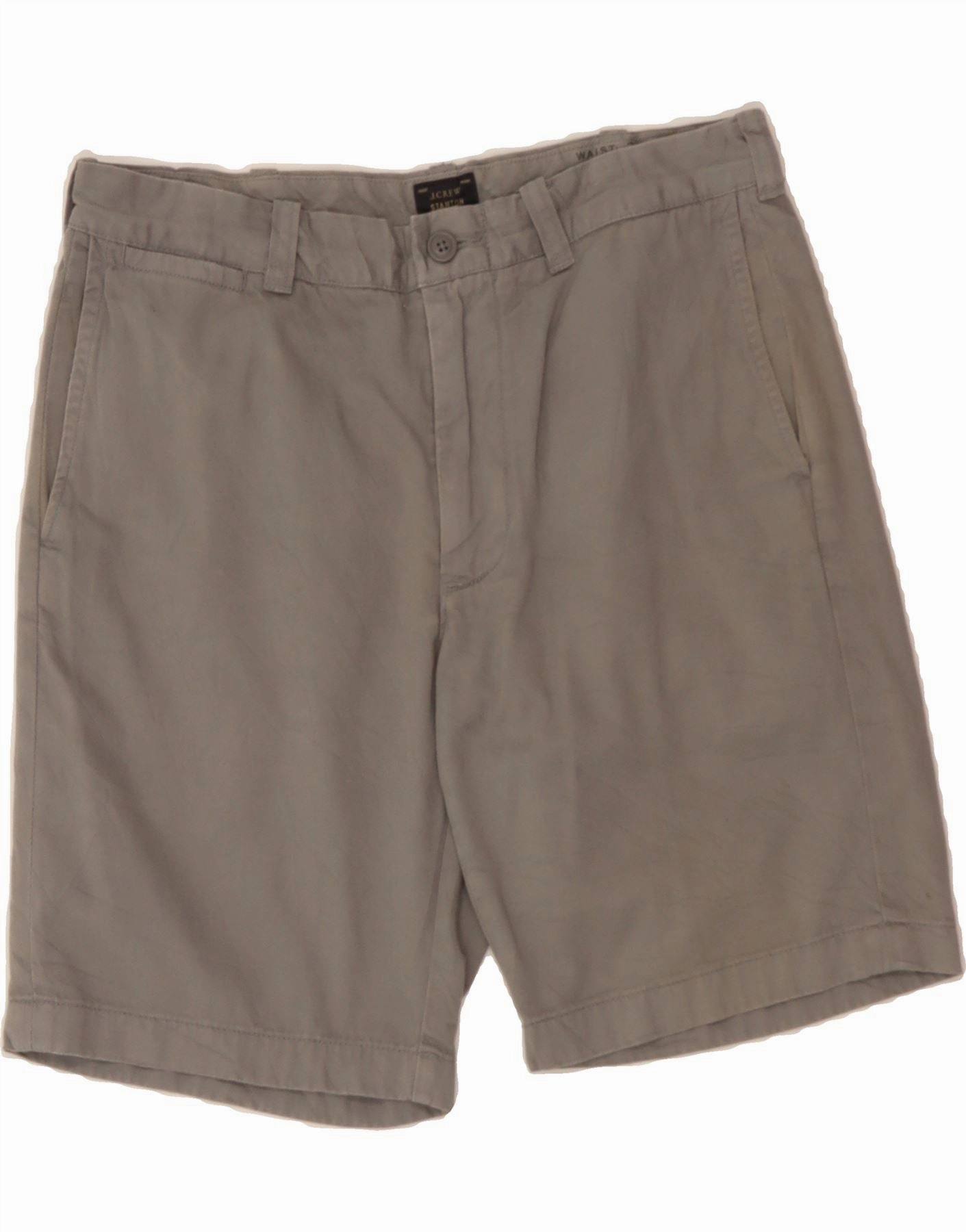 J. CREW Mens Stanton Chino Shorts W31 Medium  Grey RecycledPolyester