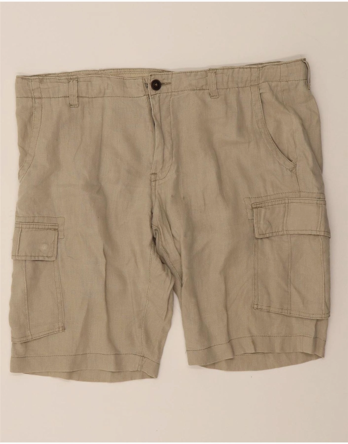 Comfy Look Flexible Motion J. HART & BROS Mens Cargo Shorts IT 56 3XL W40  Beige