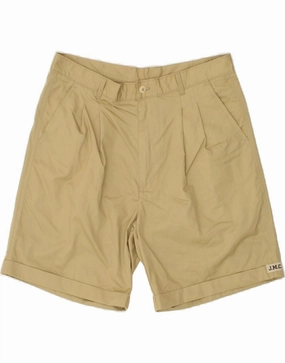 Versatile Layering Dynamic Fit J.M.C Mens Pegged Chino Shorts W34 Large Beige Cotton