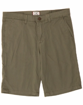 JACK & JONES Mens Chino Shorts Medium W32  Khaki Cotton Layered Look