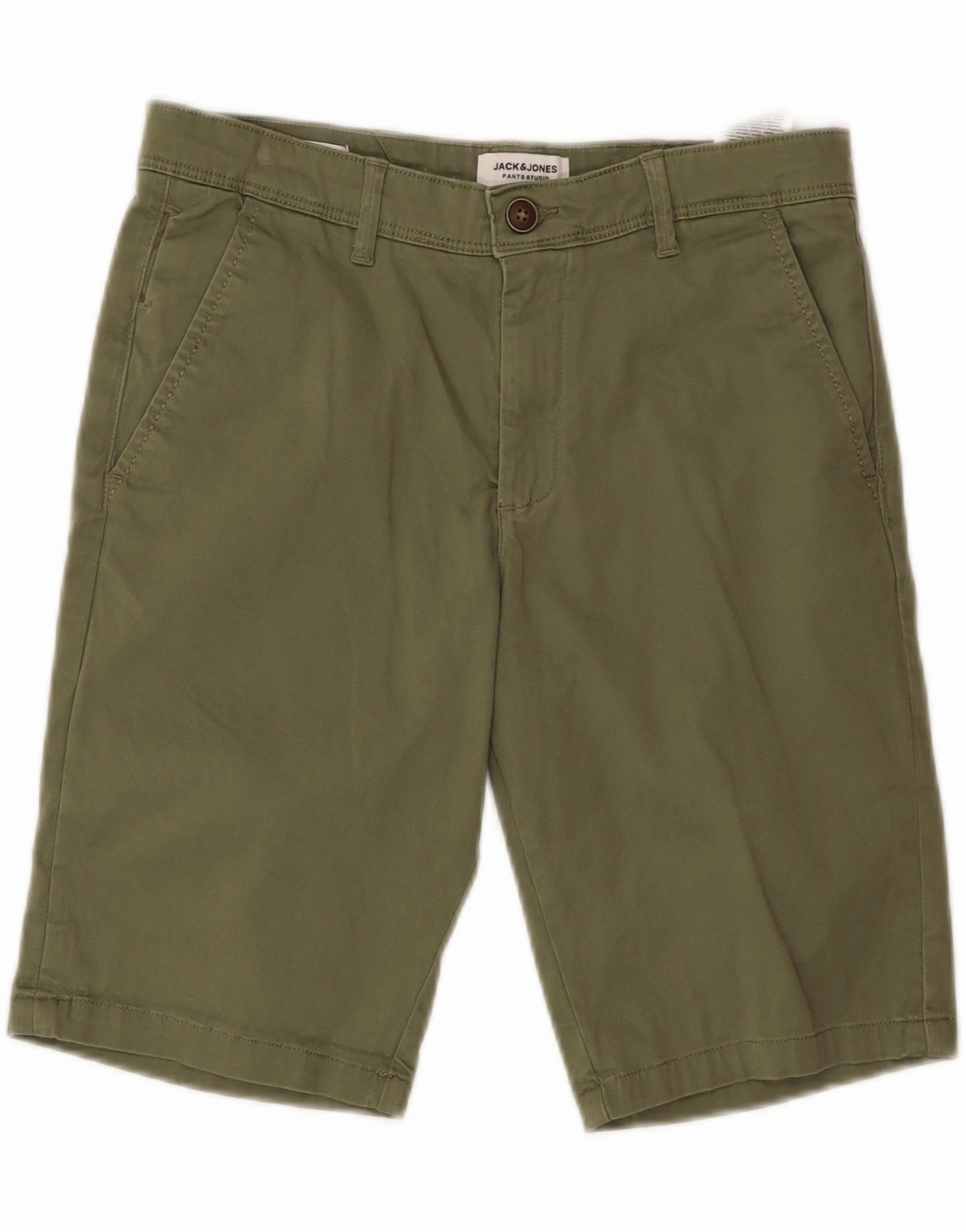 JACK & JONES Mens Chino Shorts Small W30  Khaki Cotton maternity option