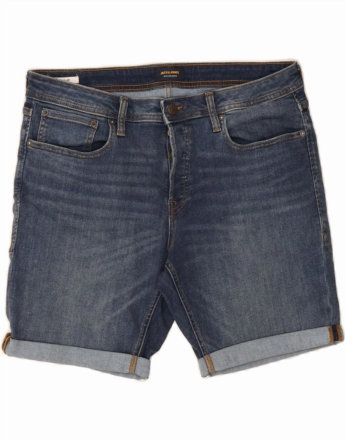 Abrasion Resistant Fabric Versatile Wear JACK & JONES Mens Denim Shorts 2XL W40  Blue Cotton