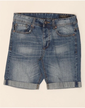 JACK & JONES Mens Denim Shorts Small W29  Blue Cotton Quick Change Friendly