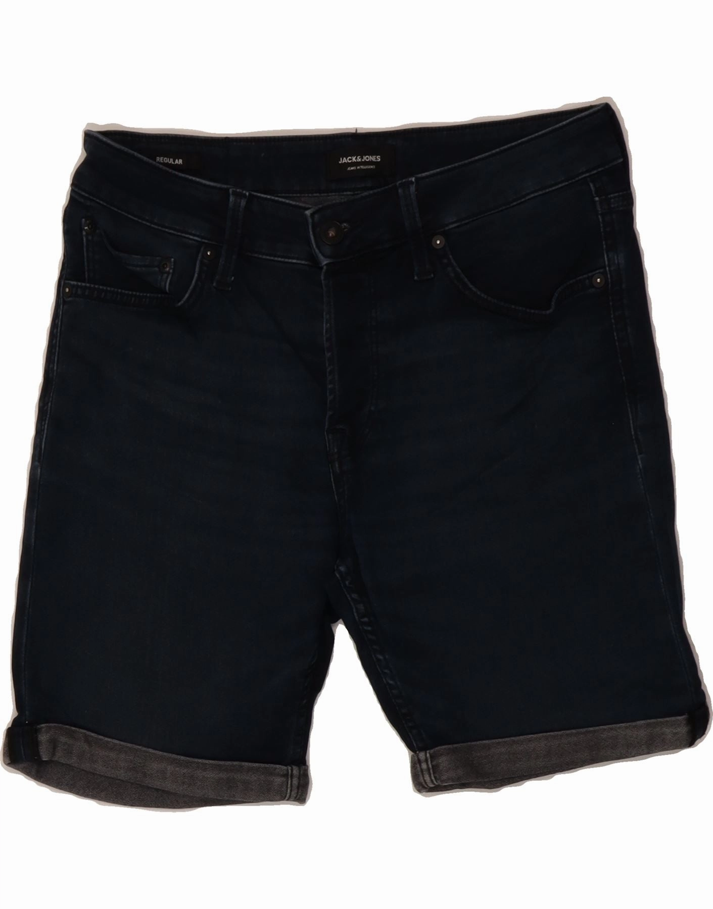 Hassle free maintenance Cool Breeze JACK & JONES Mens Regular Fit Denim Shorts Medium W34  Blue Cotton