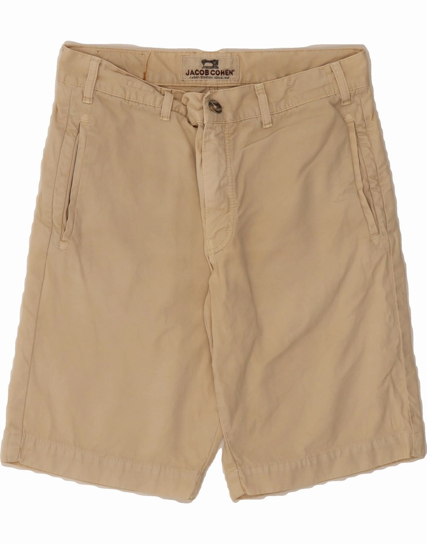 Performance Ready JACOB COHEN Mens Chino Shorts W34 Large Beige Cotton