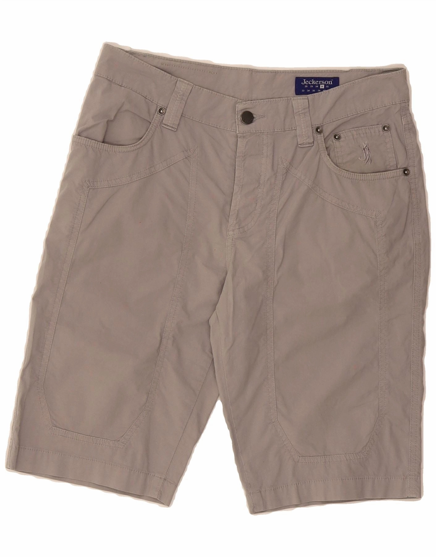 Water Resistant Finish JECKERSON Mens Casual Shorts W31 Medium Grey Cotton