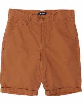 KANGOL Mens Chino Shorts Small W32  Brown Cotton Comfortable Flex