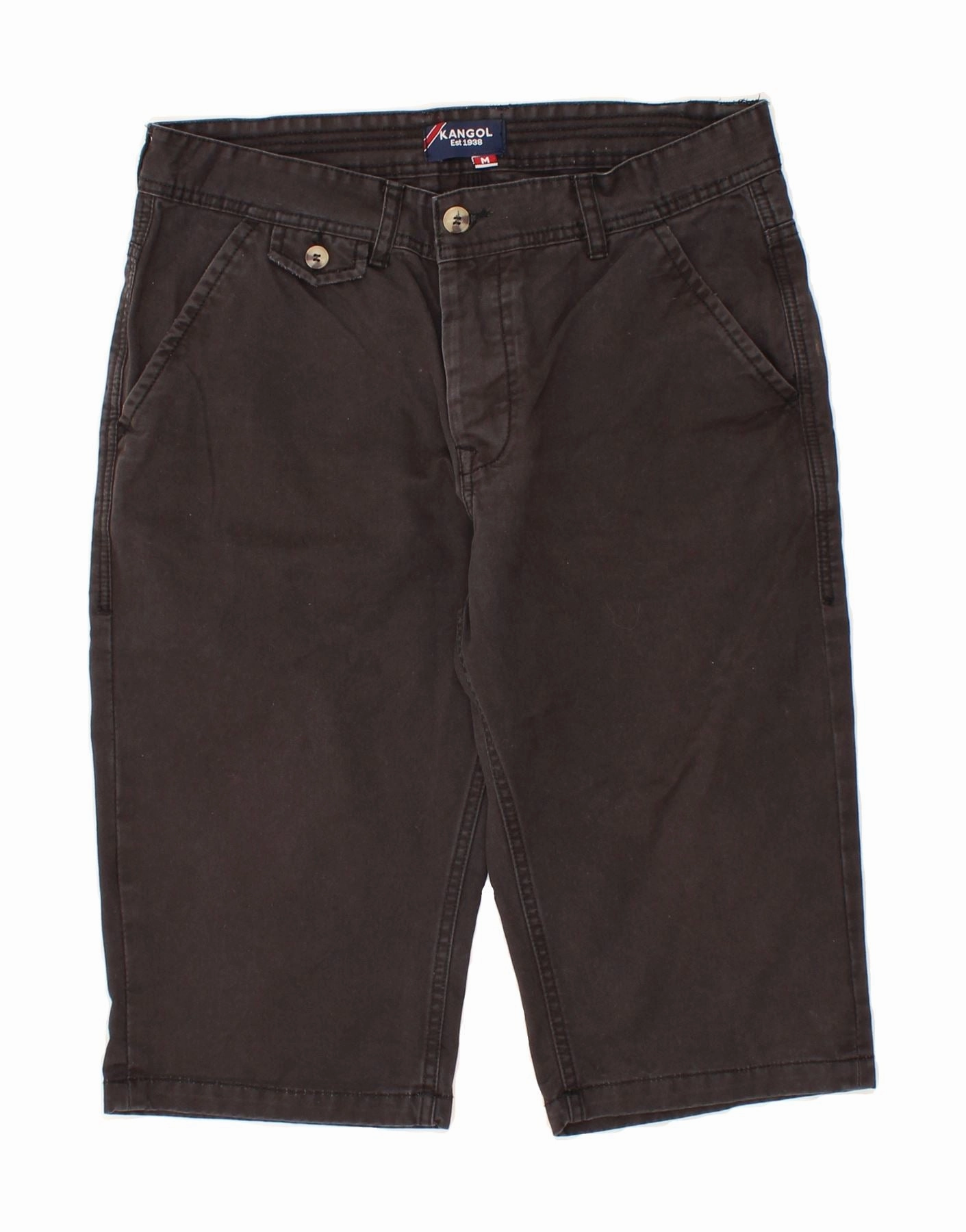 KANGOL Mens Denim Bermuda Shorts Medium W32 Black Cotton Classic All Day Comfort TaglessLabeling