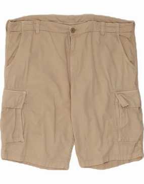Impact Absorbing Padding KAPPA Mens Cargo Shorts IT 56 3XL W42  Beige Cotton
