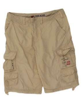 Quick Dry Material KILLTEC Mens Cargo Shorts Medium W32 Beige Cotton