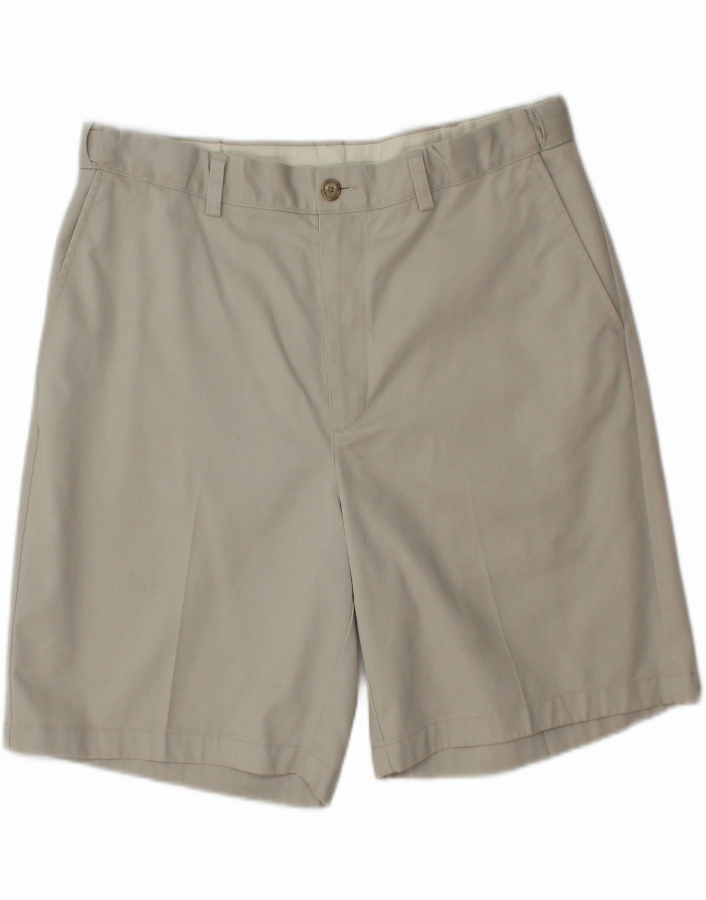 L.L.BEAN Mens Chino Shorts W34 Large Grey Cotton MultiPurposeUtility