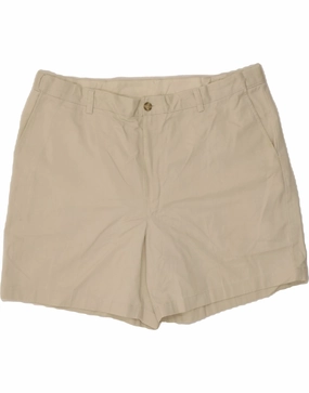 L.L.BEAN Mens Chino Shorts W40 XL Beige Cotton Ventilated Back Panels
