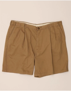 Anti Sag Technology L.L.BEAN Mens Natural Fit Pegged Chino Shorts W44 2XL Beige Cotton