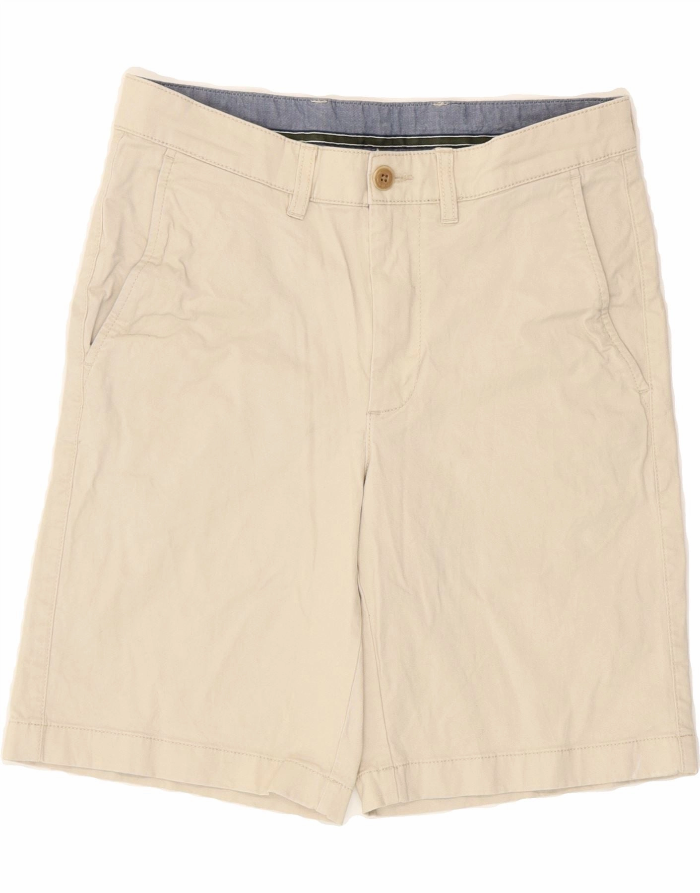 L.L.BEAN Mens Standard Fit Chino Shorts W30 Medium  Beige Cotton fishing outfit Easy Style