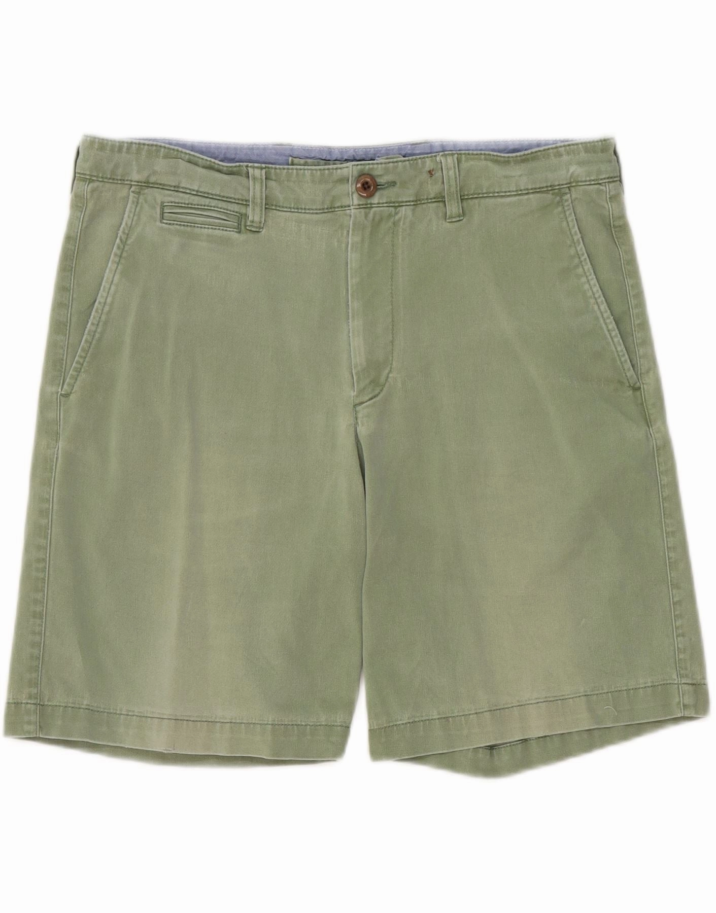 Stylish Shorts Flexible Layer Fit L.L.BEAN Mens Standard Fit Chino Shorts W34 Large  Green Cotton