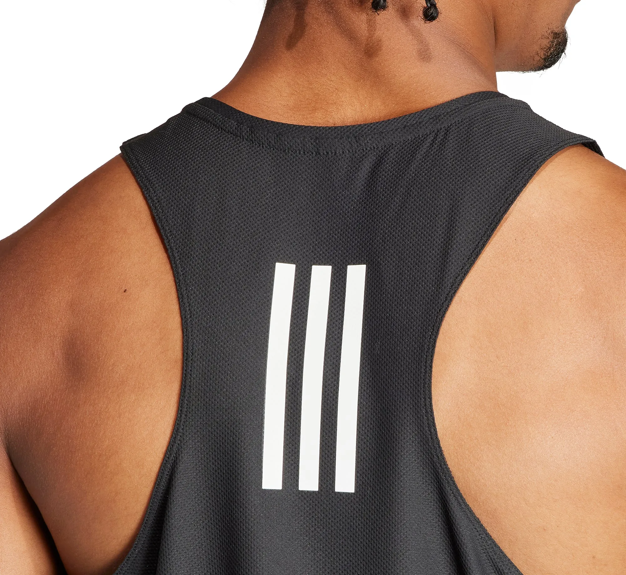 adidas Own The Run Mens Running Vest - Black Modern Design