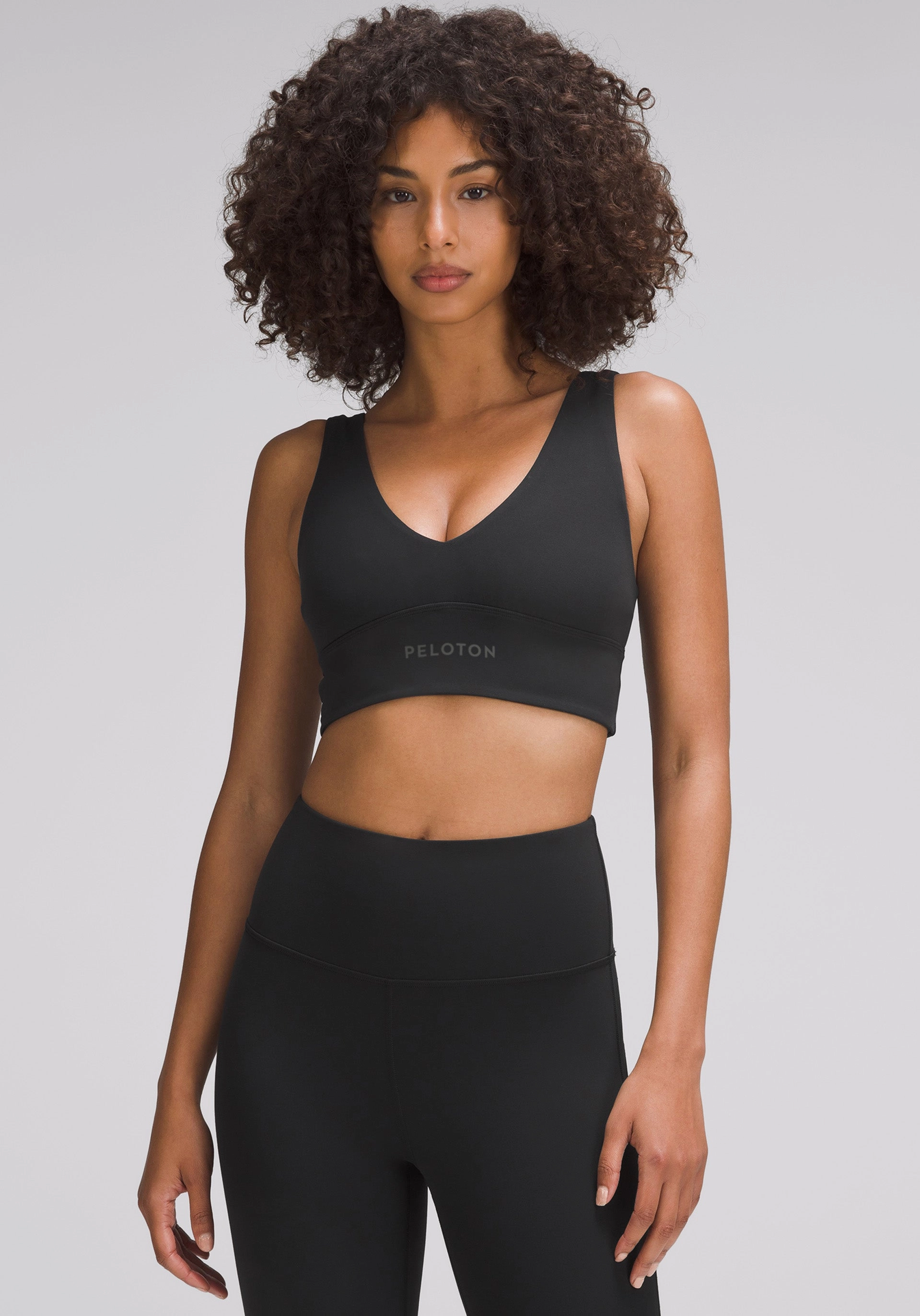 lululemon Align? V-Neck Bra | Light Support, C/D Cup Neutral athletic apparel Tasseled edges seams