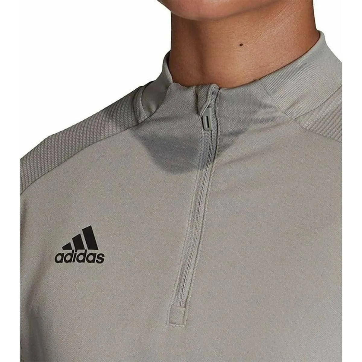 Fit for Any Season Scoop neck adidas Condivo 20 Half Zip Long Sleeve Womens Training Top - Grey