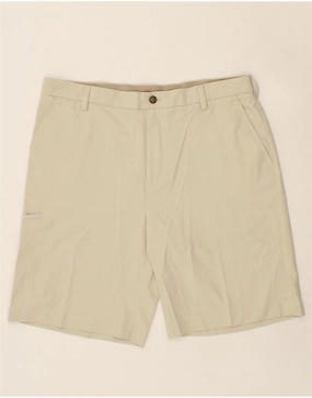 Silk Touch IZOD Mens Cargo Shorts W38 XL Beige Polyester