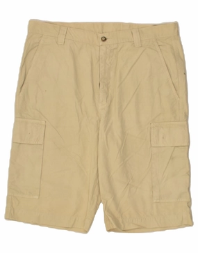 Tear Resistant Weave BELFE & BELFE Mens Cargo Shorts IT 50 Large W34  Beige Cotton