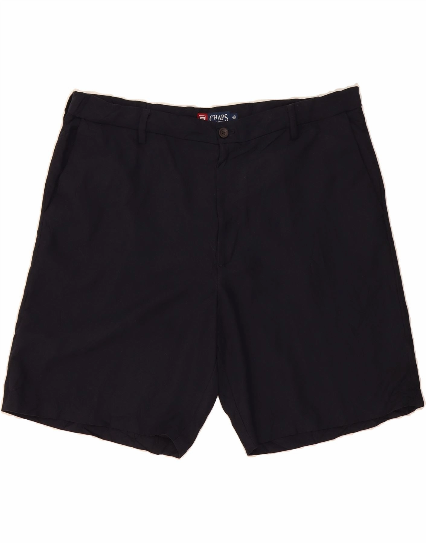 Moisture Management Lining CHAPS Mens Chino Shorts W40 XL Navy Blue Polyester