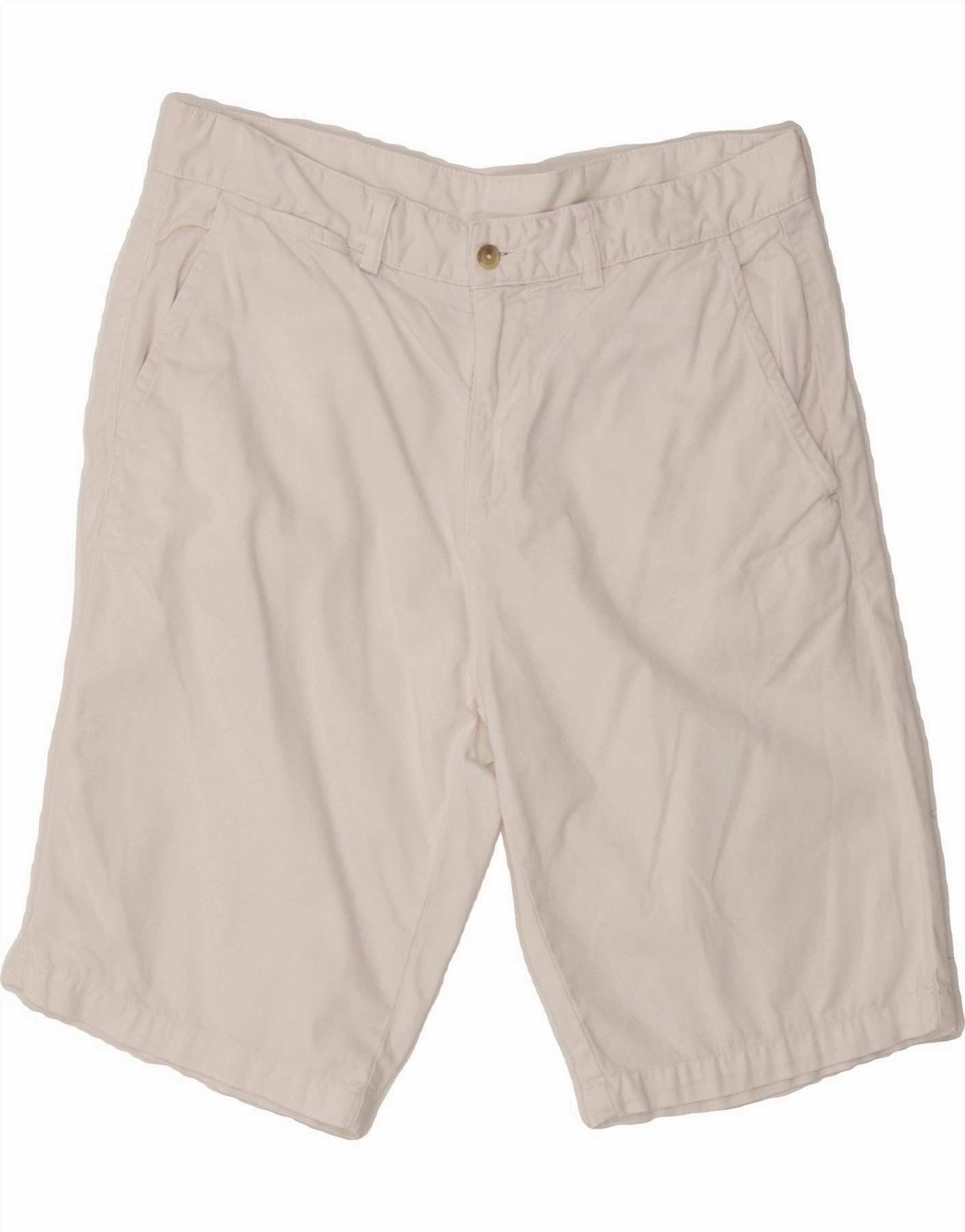 KAPPA Mens Chino Shorts IT 48 Medium W34 White Cotton Breezy Comfort Everyday Flex Wear