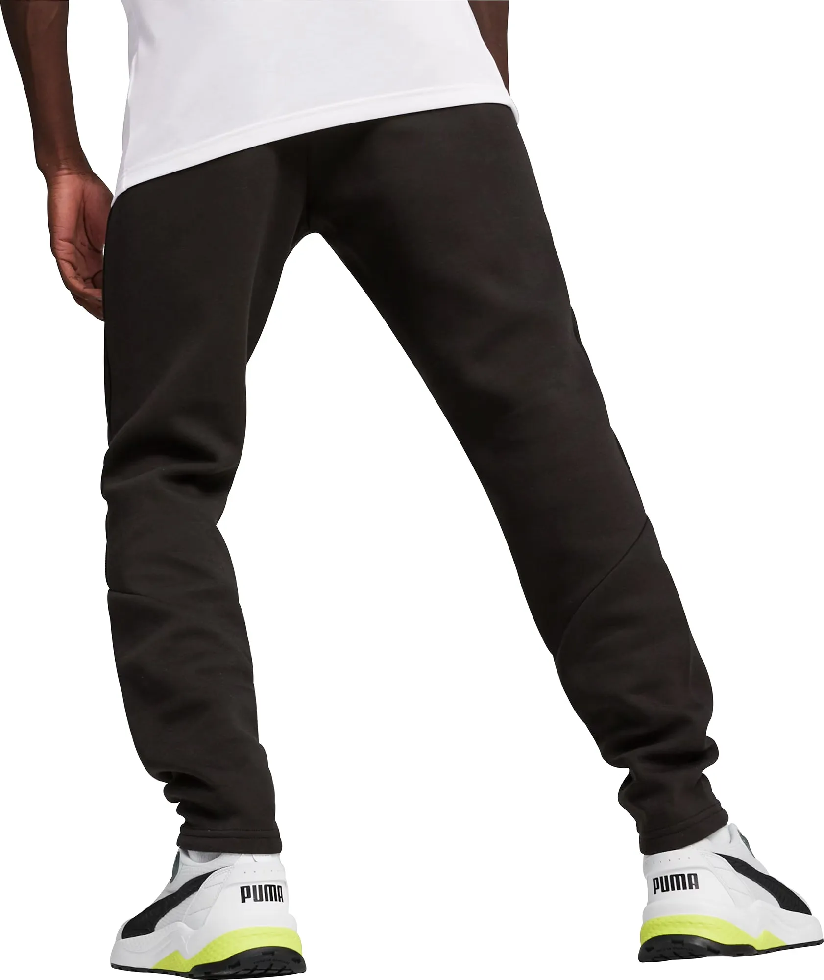 Modern Waist Puma EvoStripe Mens Training Joggers - Black