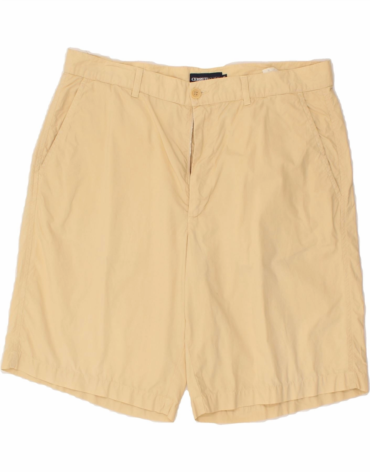 Light Active CERRUTI Mens Chino Shorts IT 54 2XL W36  Beige Cotton