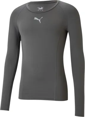 Zero Waste Production Puma Liga Baselayer Long Sleeve Mens Training Top - Grey